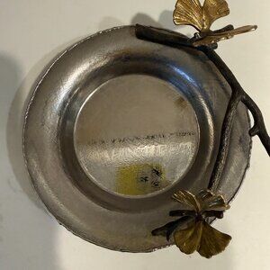 MICAHAEL ARAM GOLD ORCHID LIMITED EDITION NEW 6.25" DIAMETER NUT BOWL